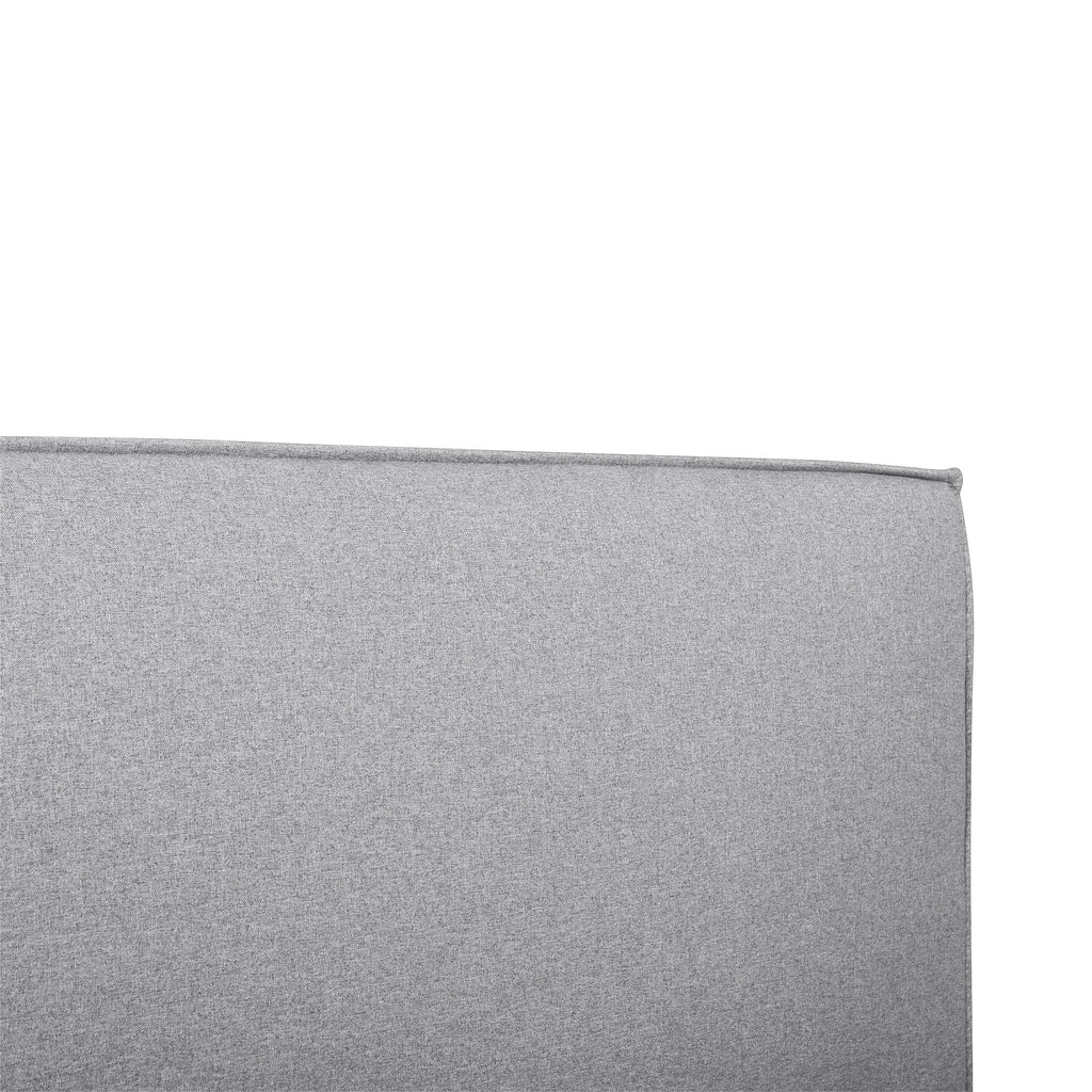 King Lazio Bed Frame - Pearl Grey Fabric