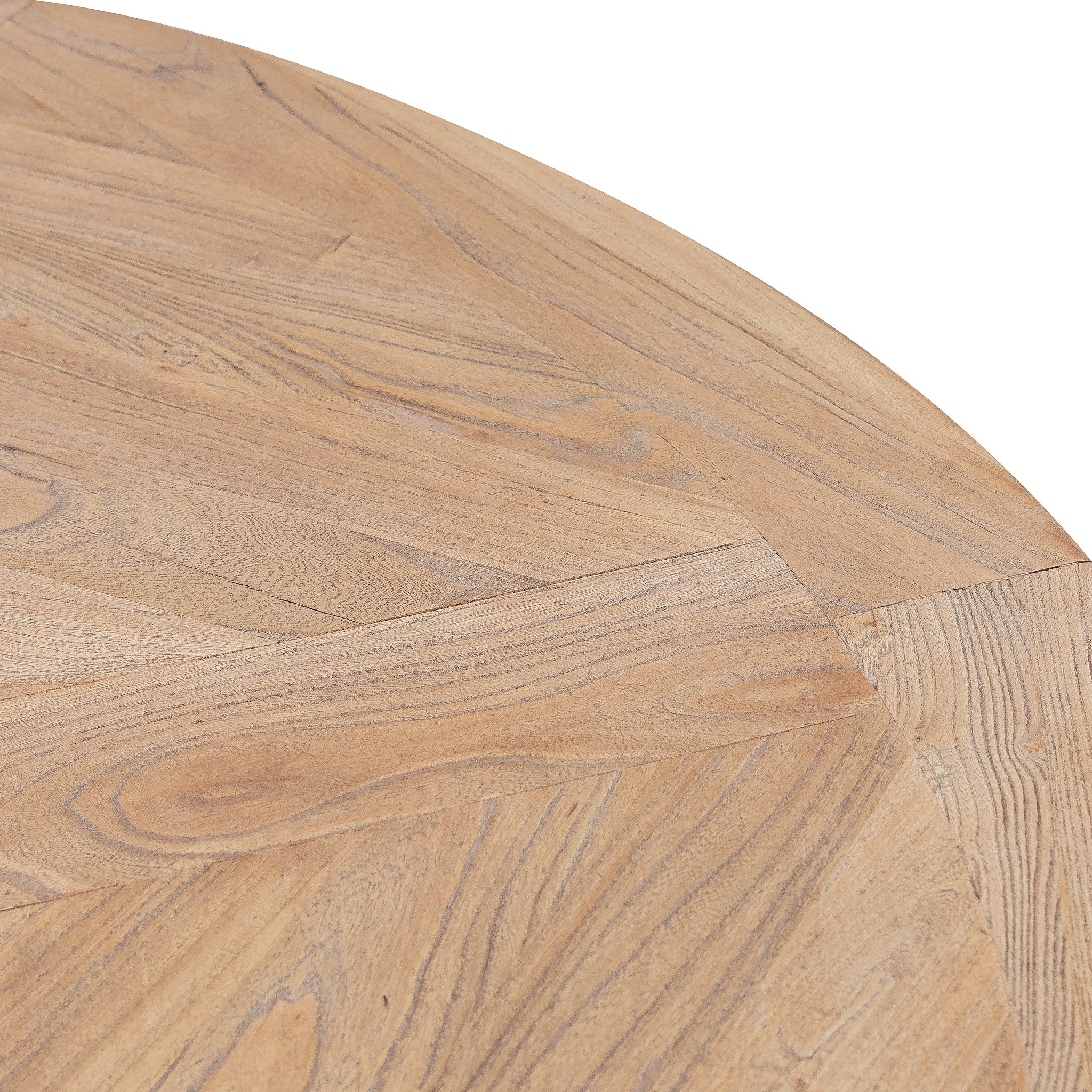 1.4m Natural Round Siena Dining Table - Black Base