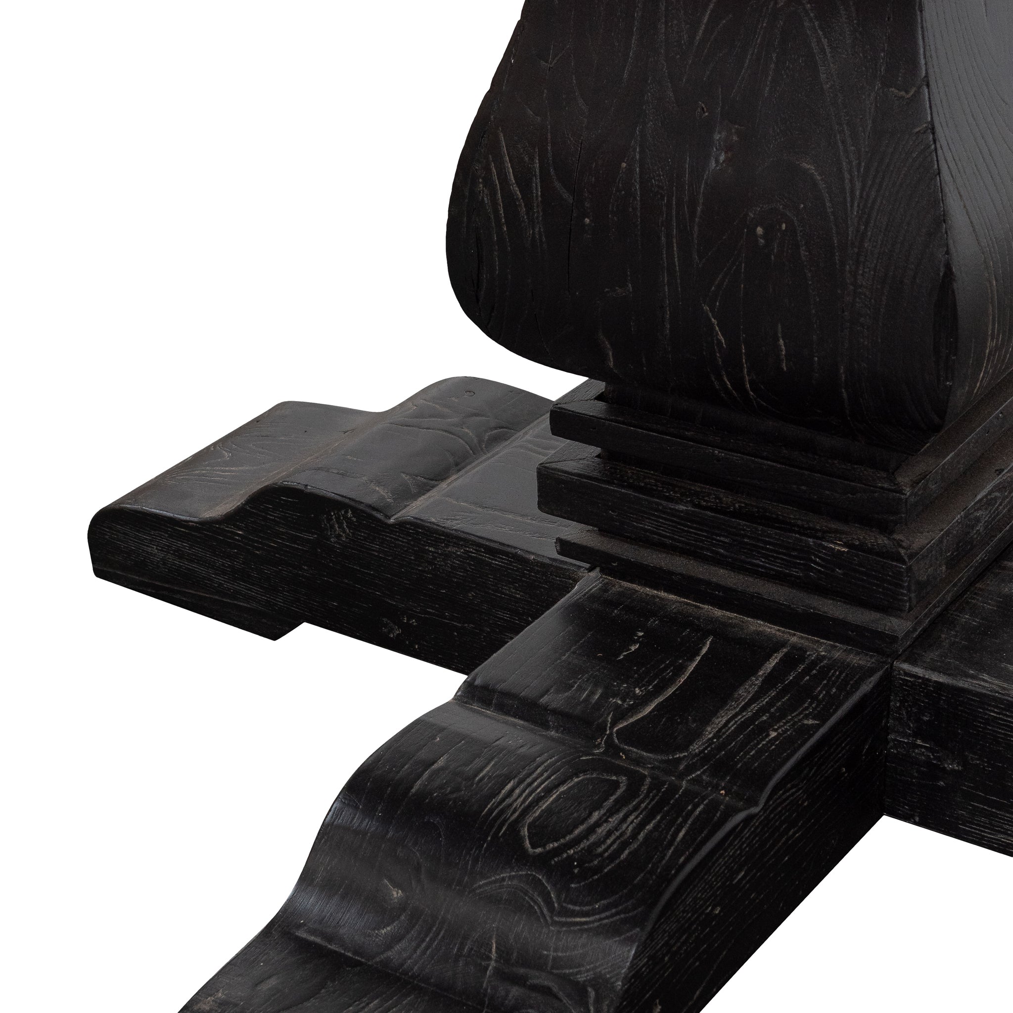 1.4m Natural Round Siena Dining Table - Black Base