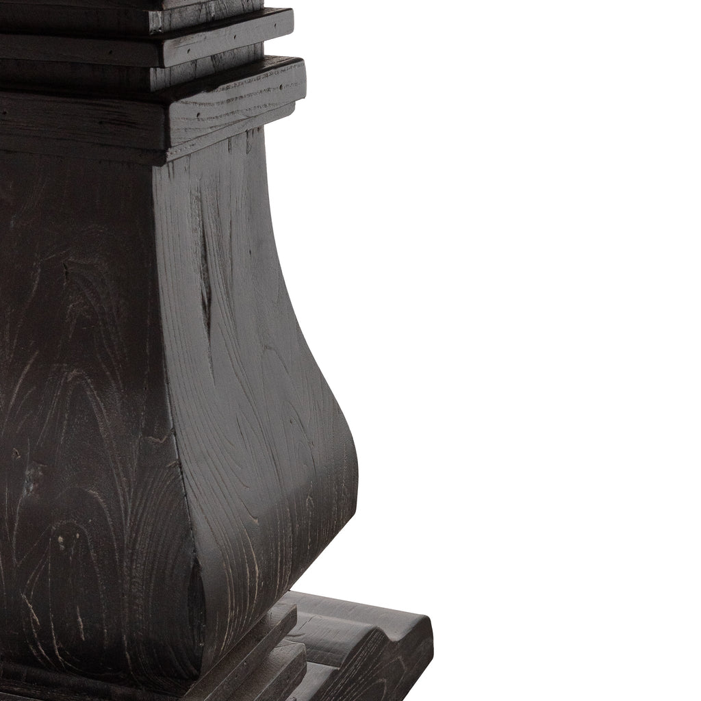 1.4m Natural Round Siena Dining Table - Black Base