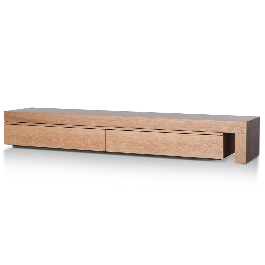 Extendable Palermo TV Entertainment Unit - Natural Oak