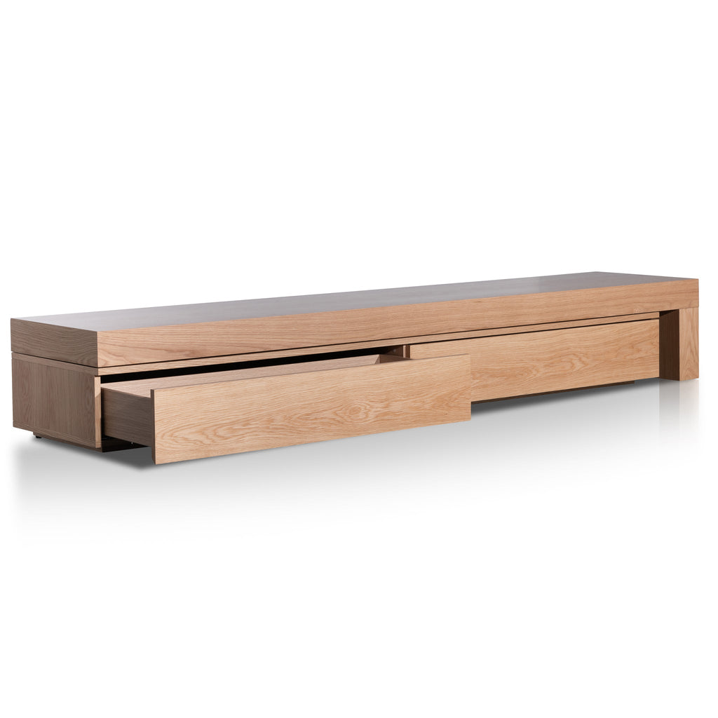 Extendable Palermo TV Entertainment Unit - Natural Oak