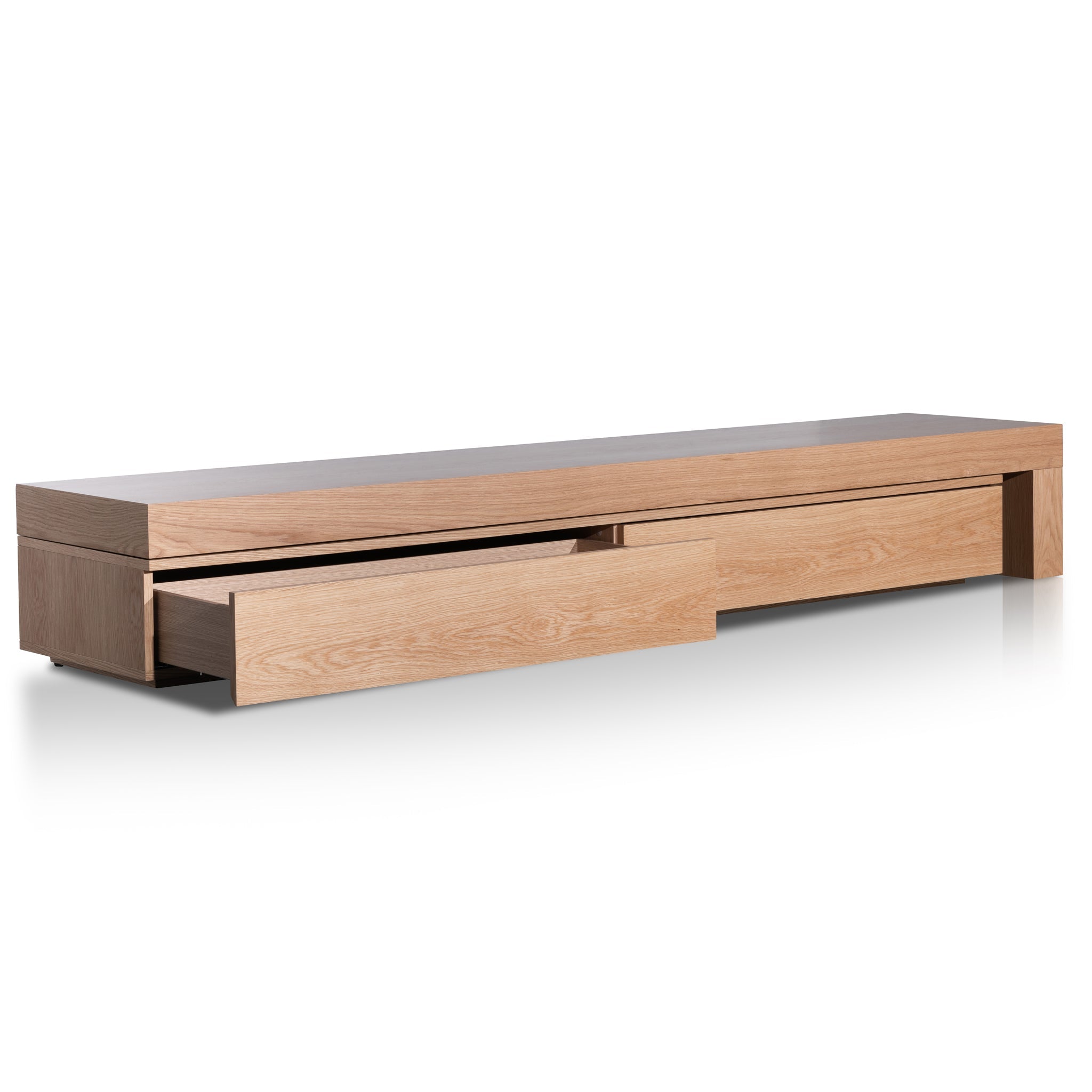 Extendable Palermo TV Entertainment Unit - Natural Oak