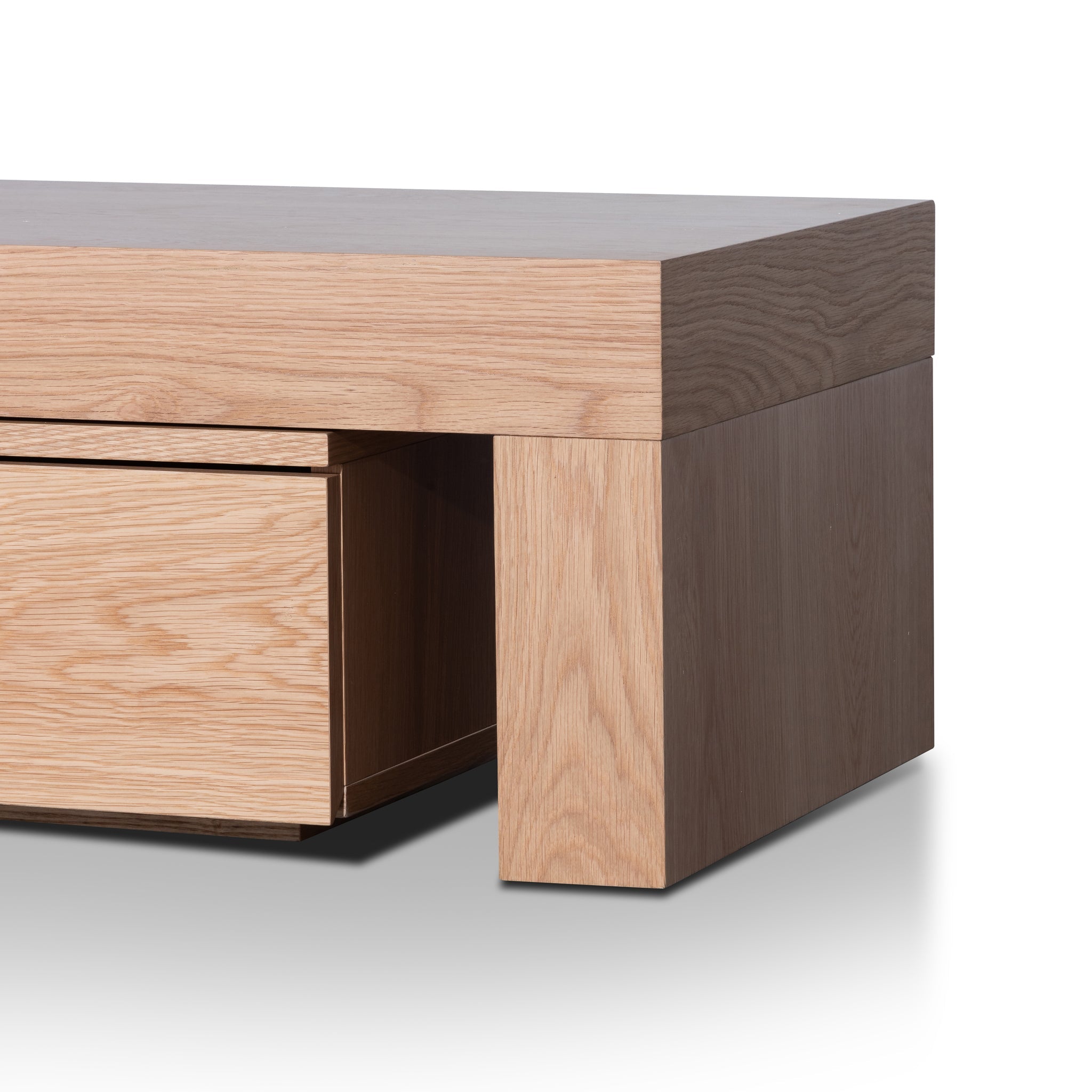 Extendable Palermo TV Entertainment Unit - Natural Oak