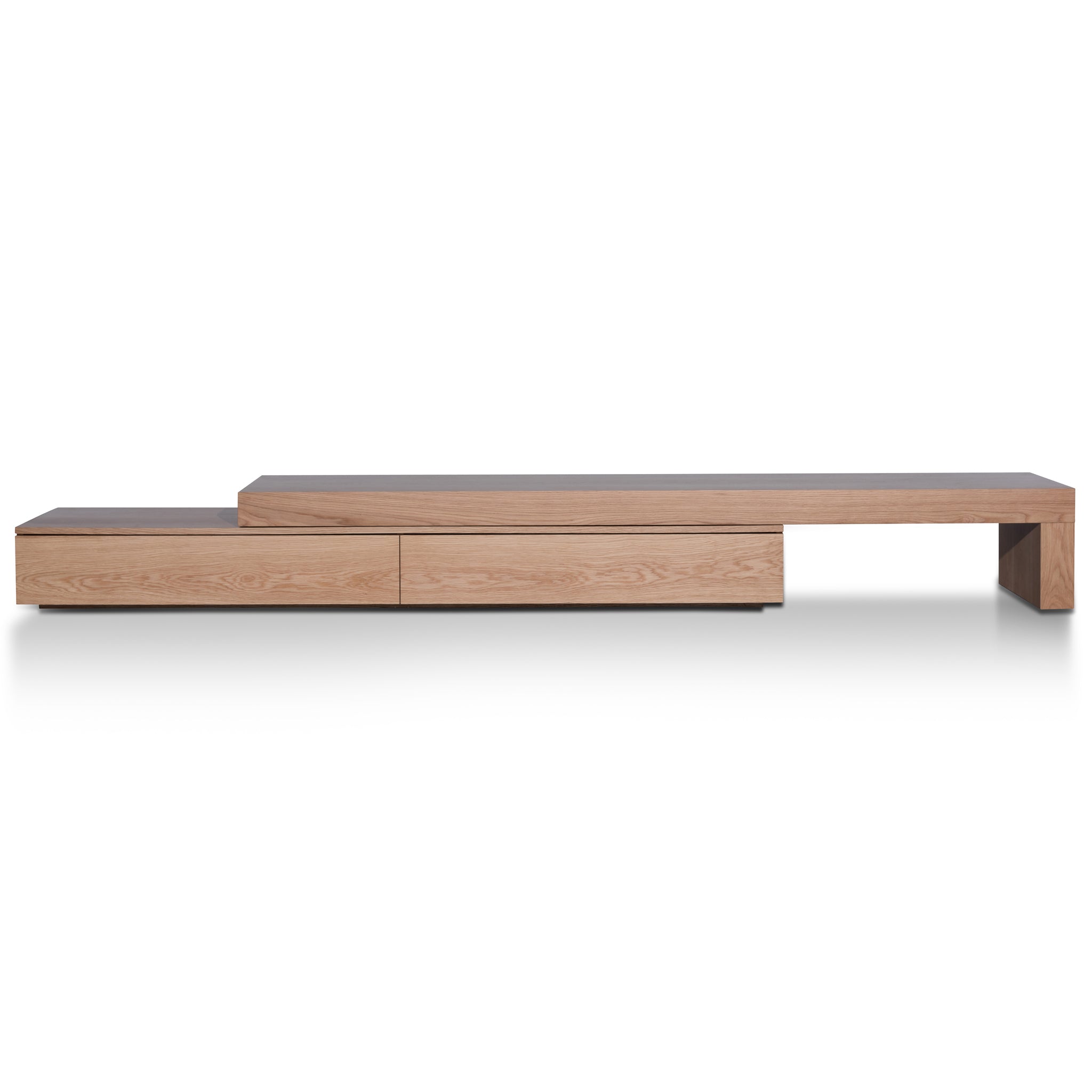 Extendable Palermo TV Entertainment Unit - Natural Oak