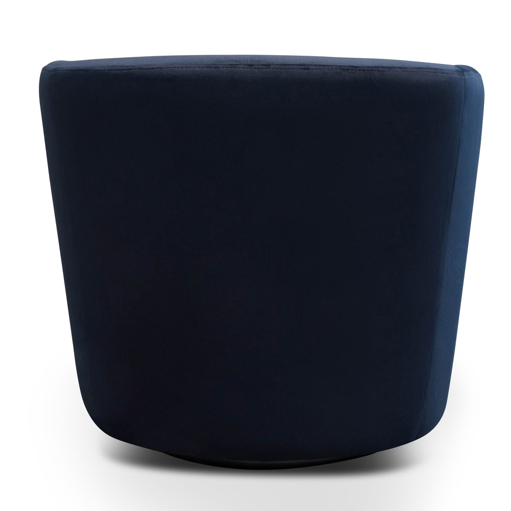 Swivel Ravello Lounge Chair - Navy Velvet