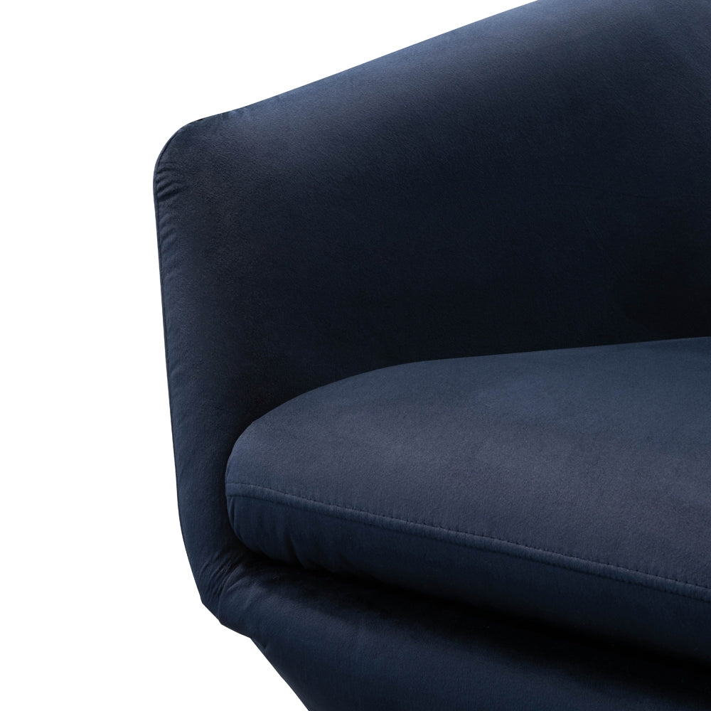 Swivel Ravello Lounge Chair - Navy Velvet