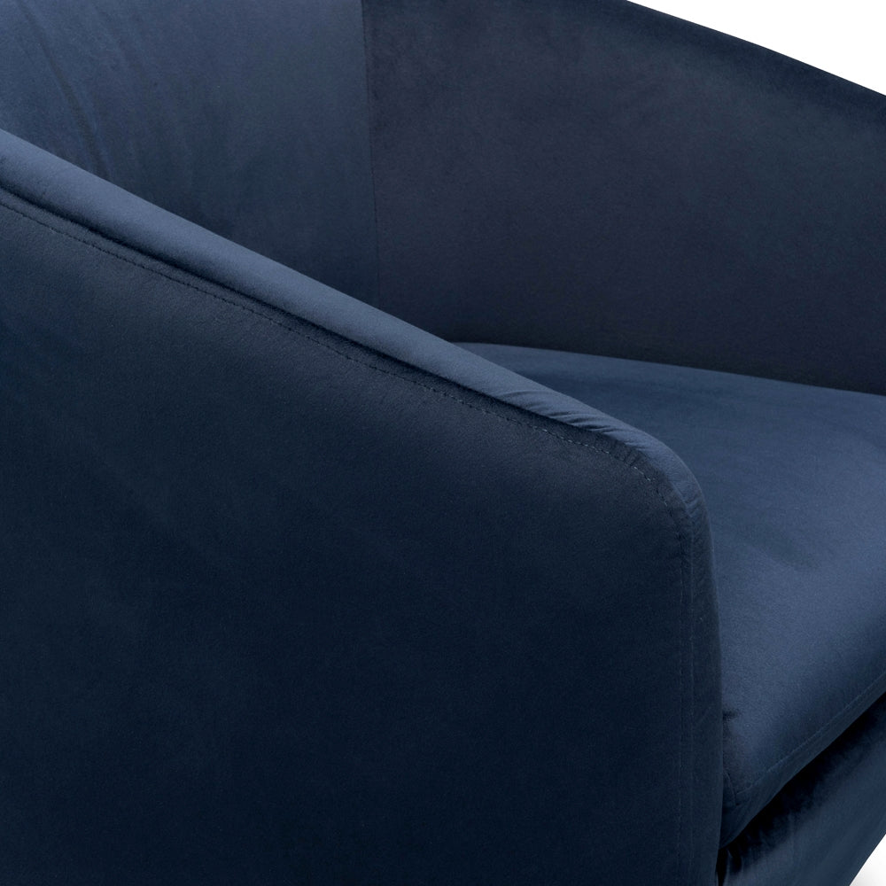Swivel Ravello Lounge Chair - Navy Velvet