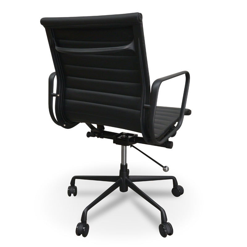 PU Leather Milano Office Chair - Full Black