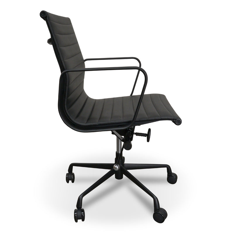 PU Leather Milano Office Chair - Full Black