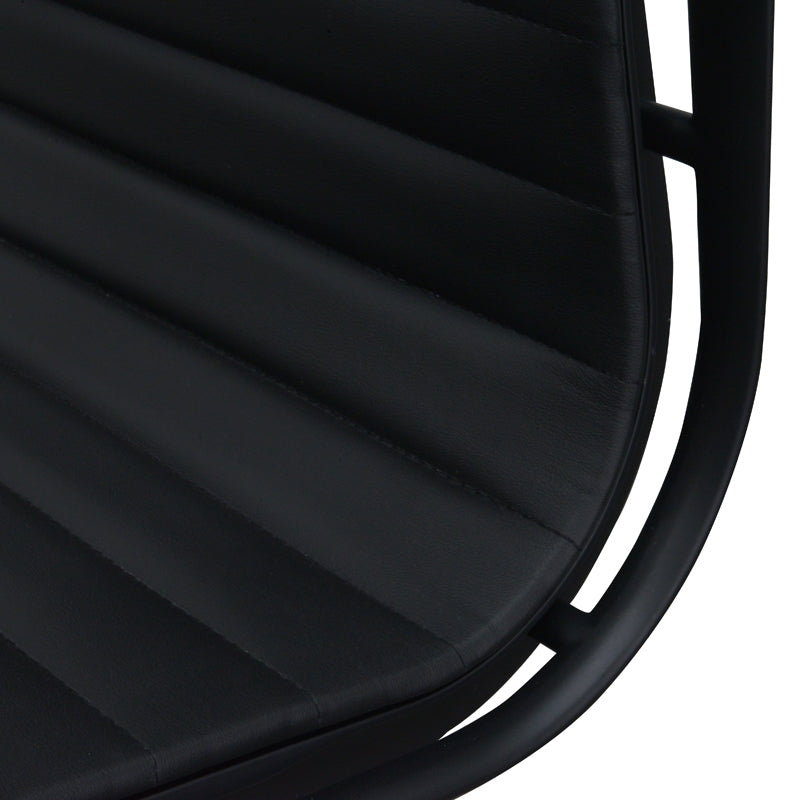 PU Leather Milano Office Chair - Full Black