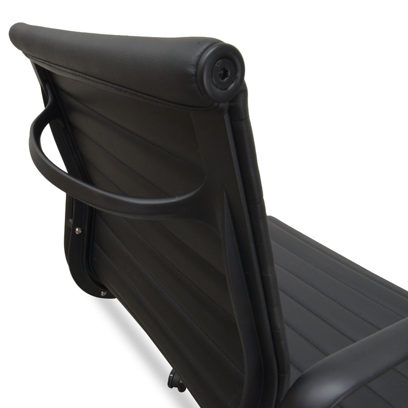 PU Leather Milano Office Chair - Full Black