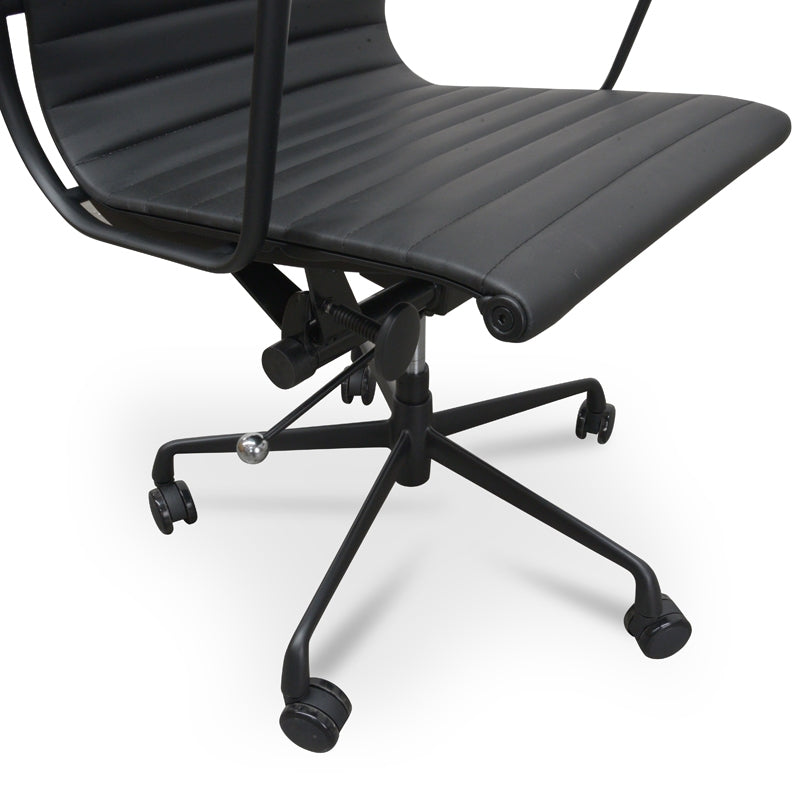 PU Leather Milano Office Chair - Full Black