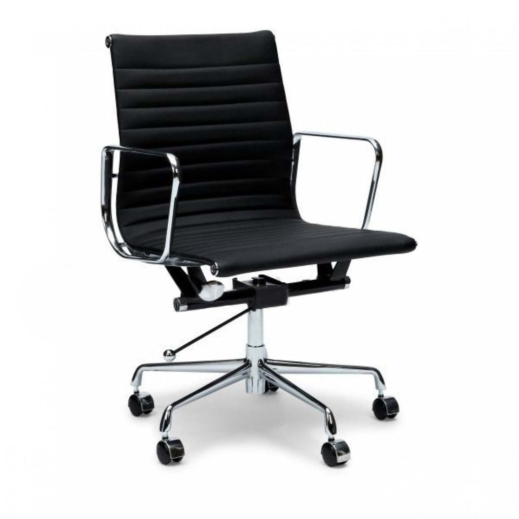 Leather Milano Office Chair - Black
