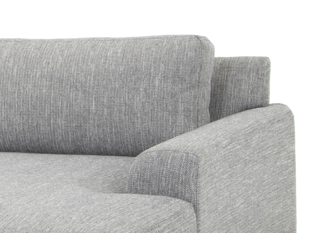 3 Seater Right Chaise Sofa - Graphite Grey with Black Legs - Last one