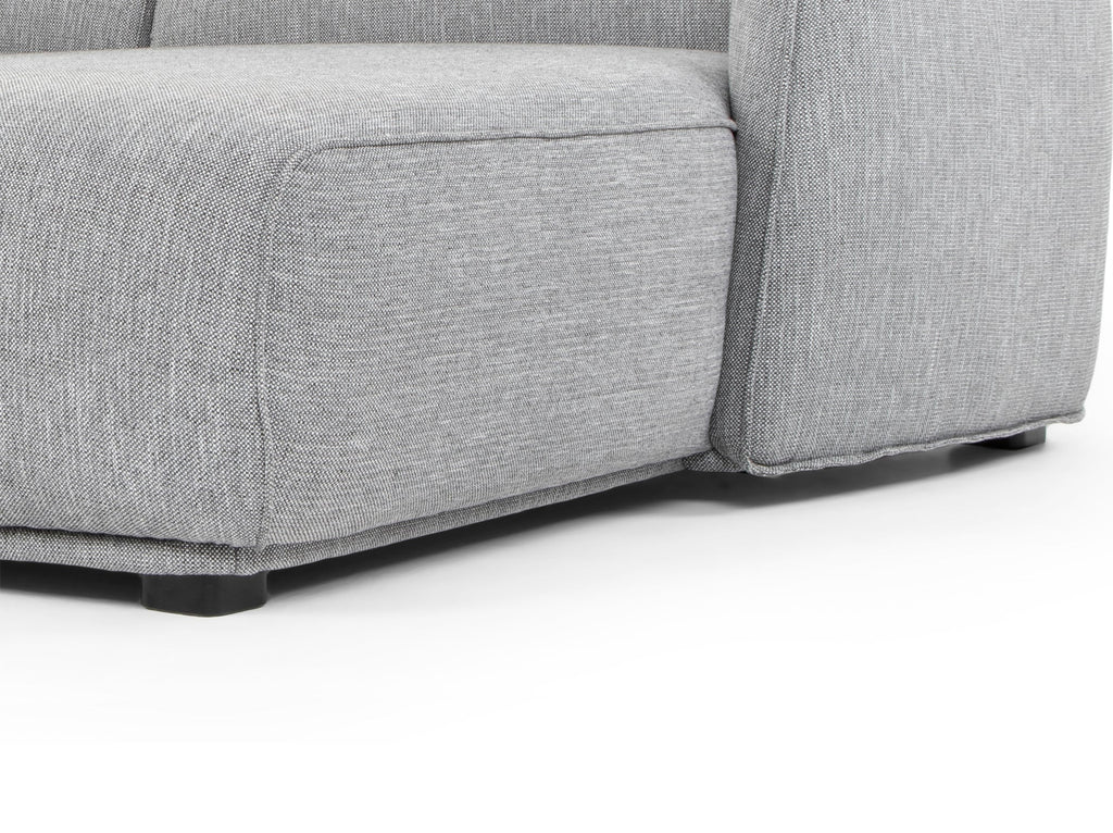 3 Seater Right Chaise Sofa - Graphite Grey