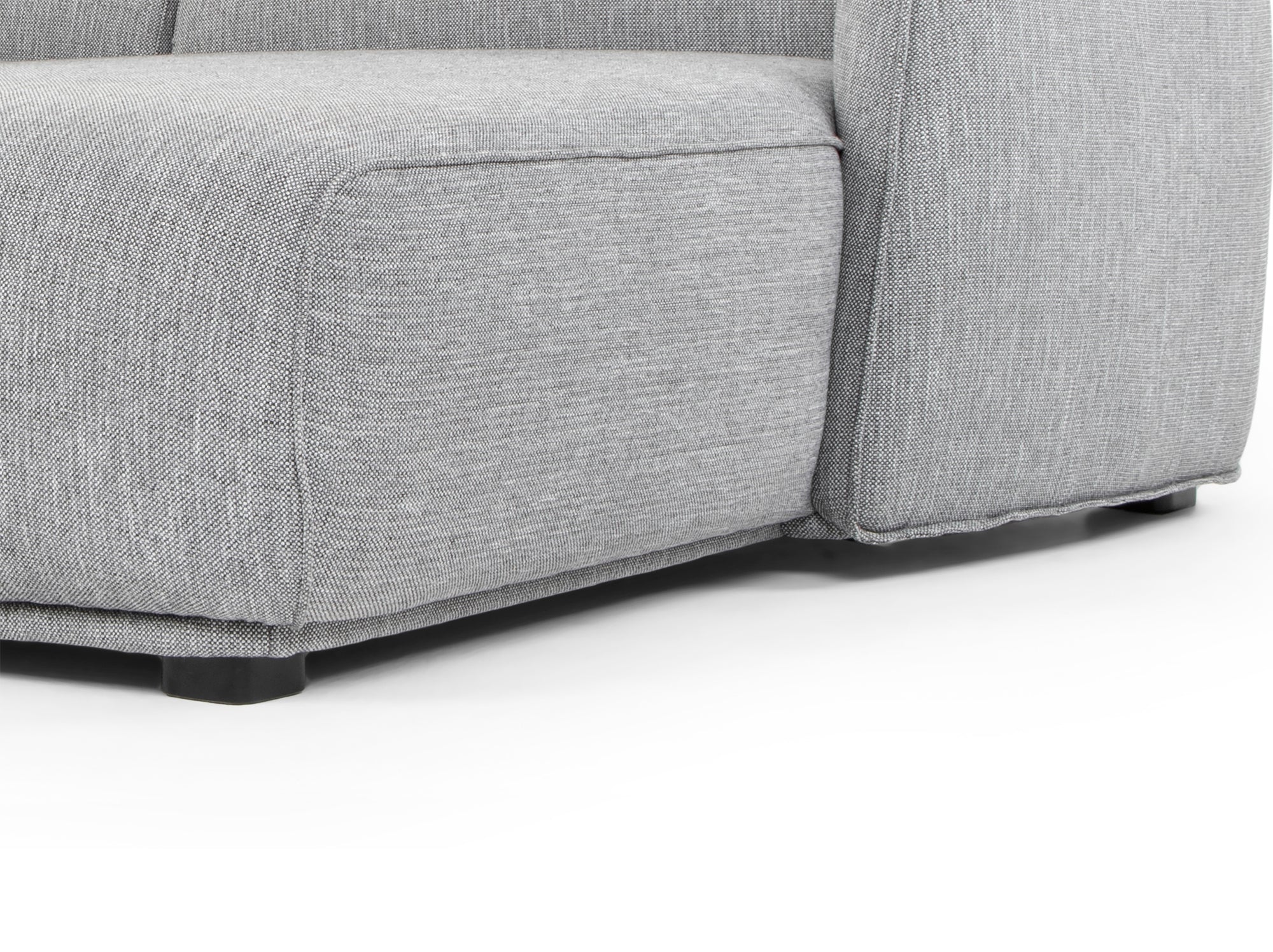 3 Seater Right Chaise Sofa - Graphite Grey