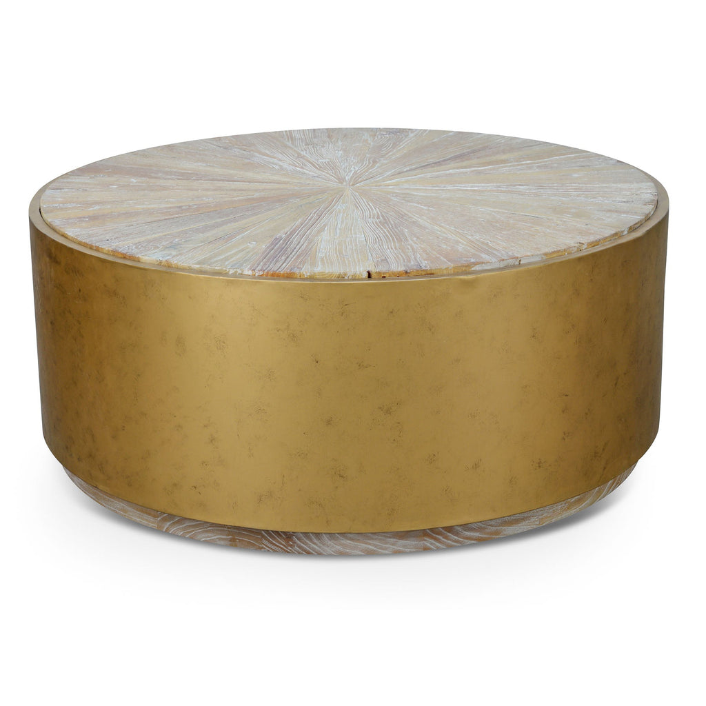 1m Round Elm Venezia Coffee Table
