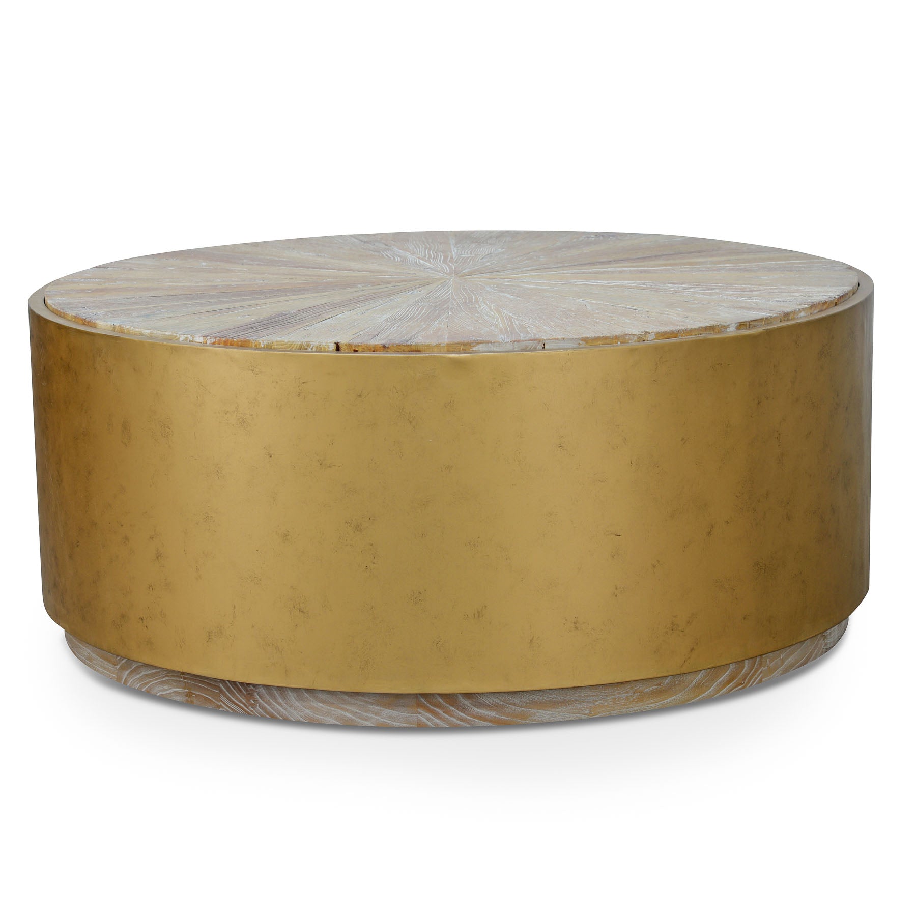 1m Round Elm Venezia Coffee Table