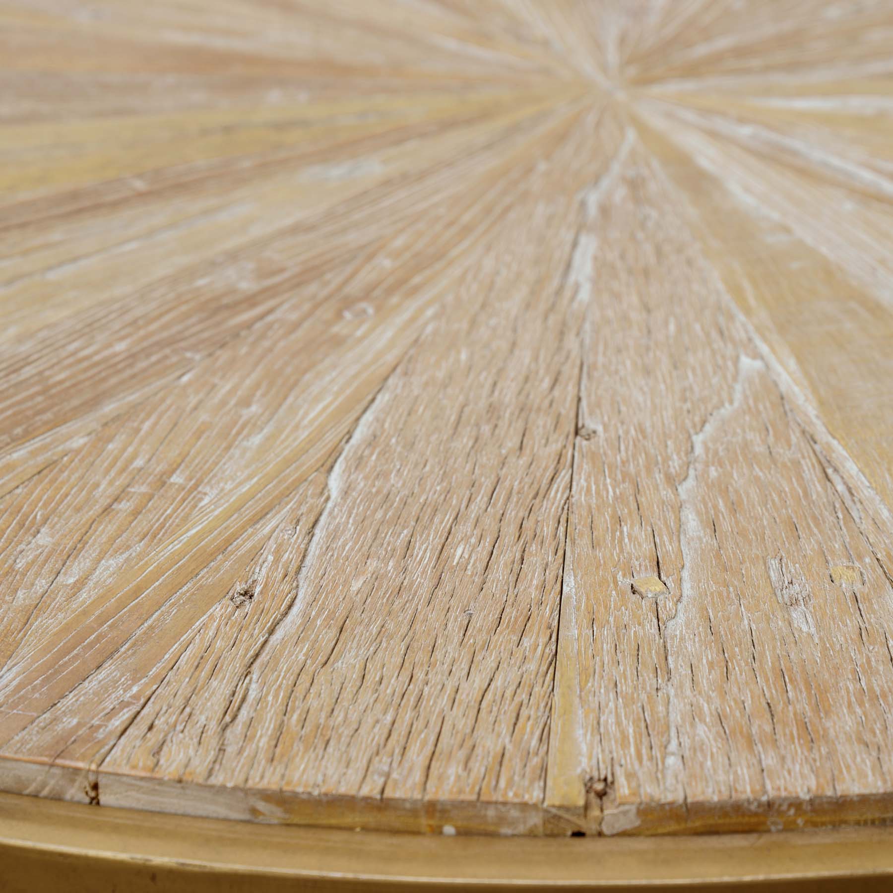 1m Round Elm Venezia Coffee Table