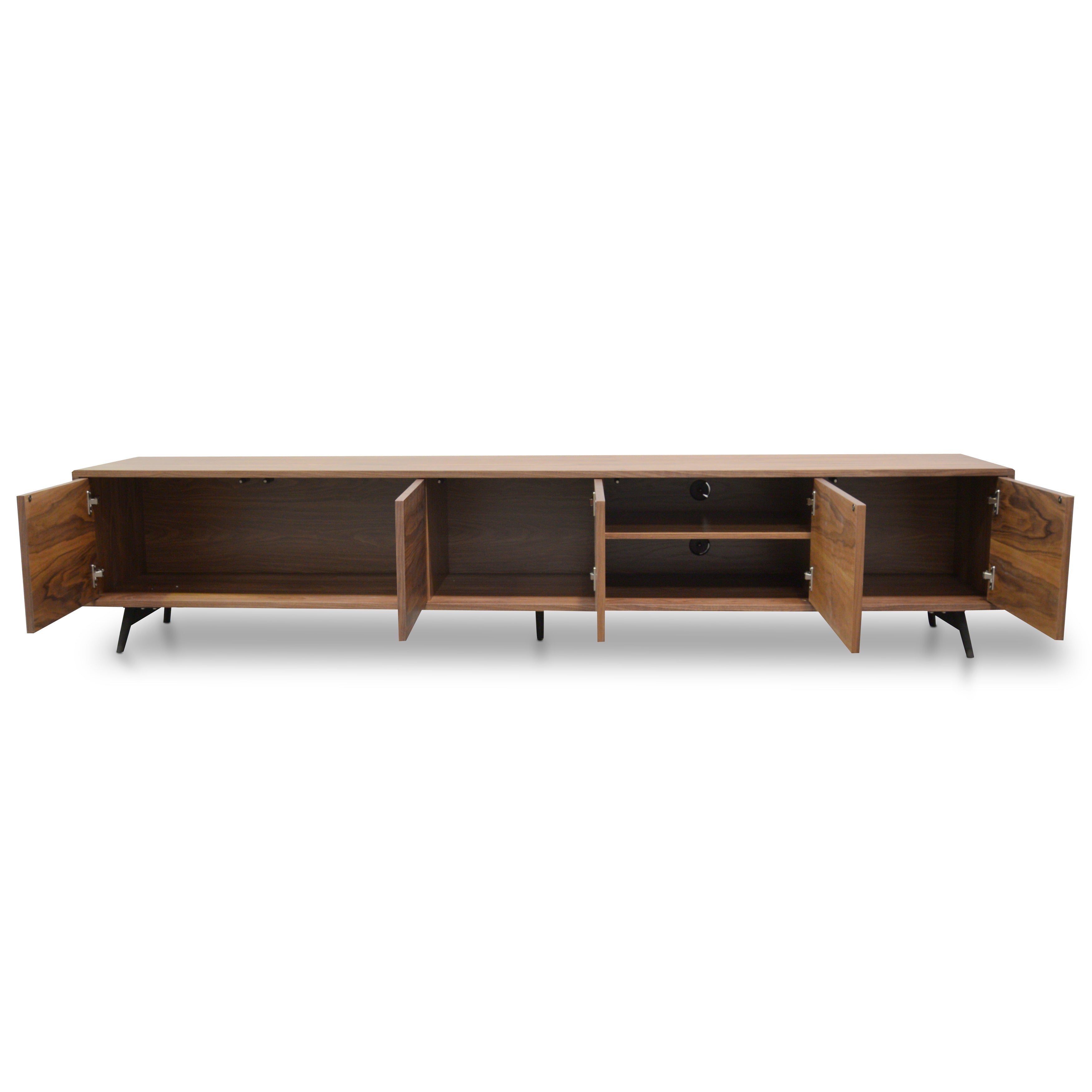 2.4m Palermo TV Entertainment Unit - Walnut