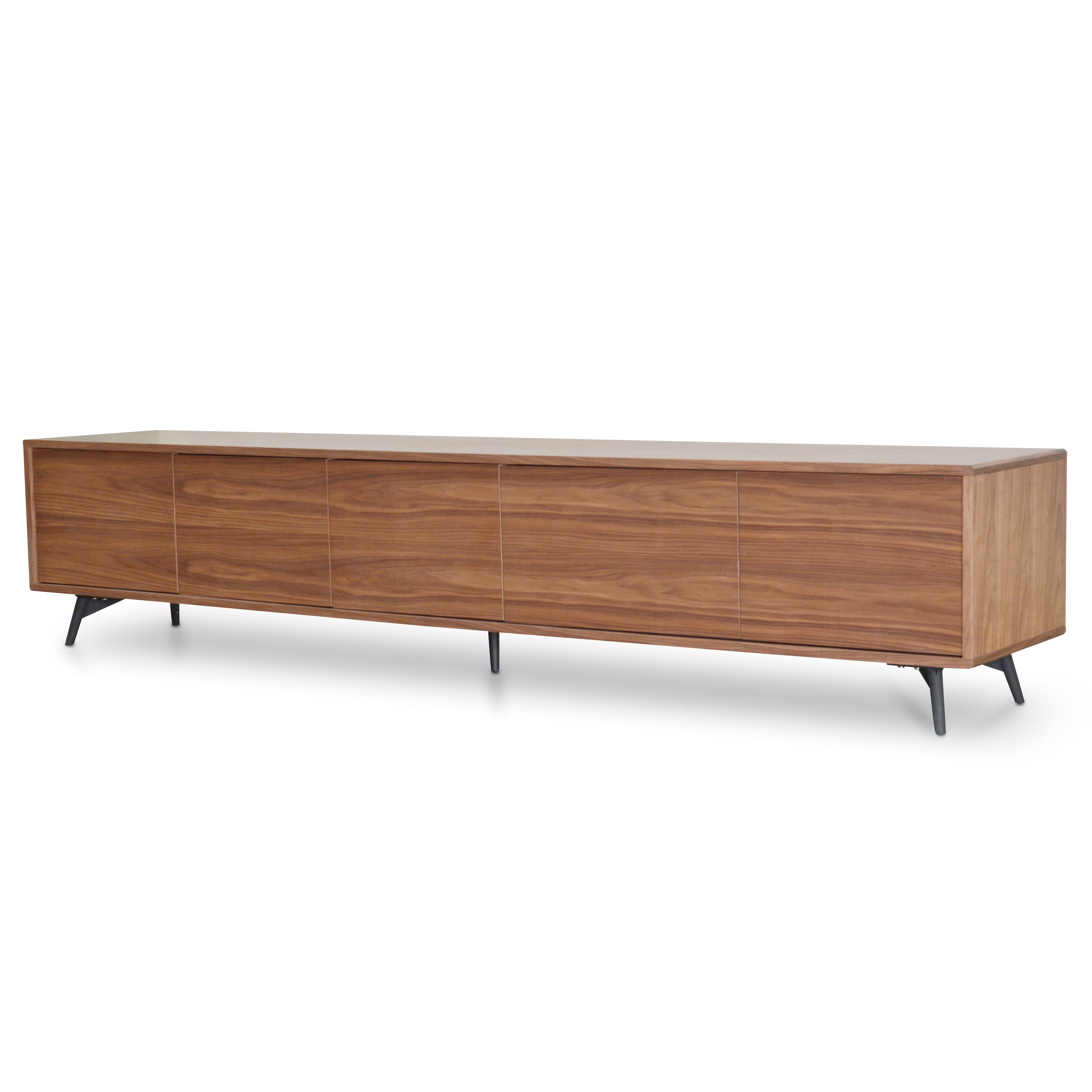 2.4m Palermo TV Entertainment Unit - Walnut