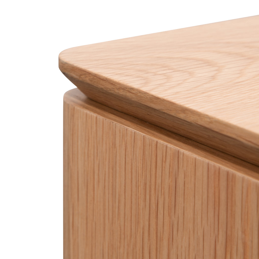 Palermo TV Entertainment Unit with Middle Drawer - Natural Oak