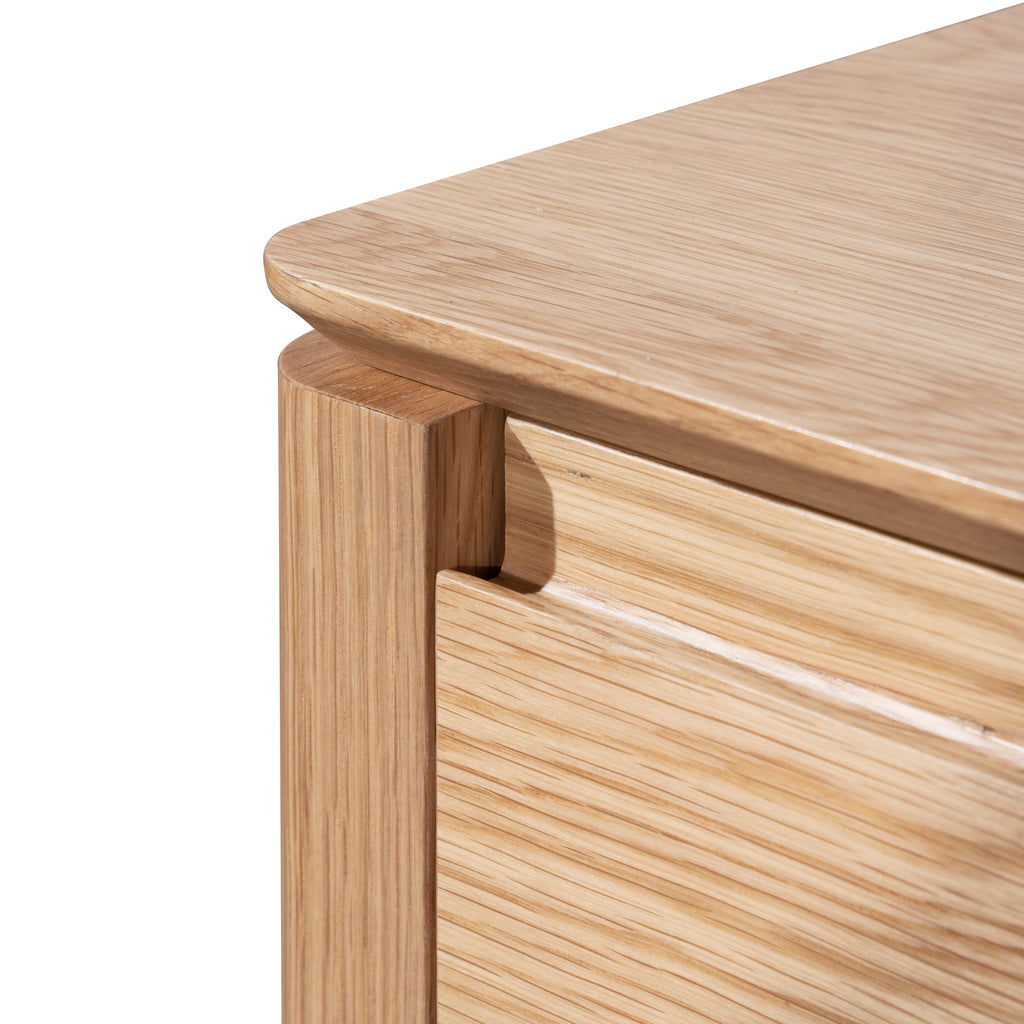Palermo TV Entertainment Unit with Middle Drawer - Natural Oak
