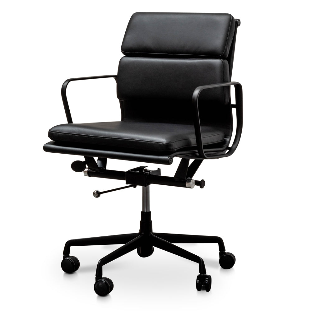 Low Back Milano Office Chair - Full Black