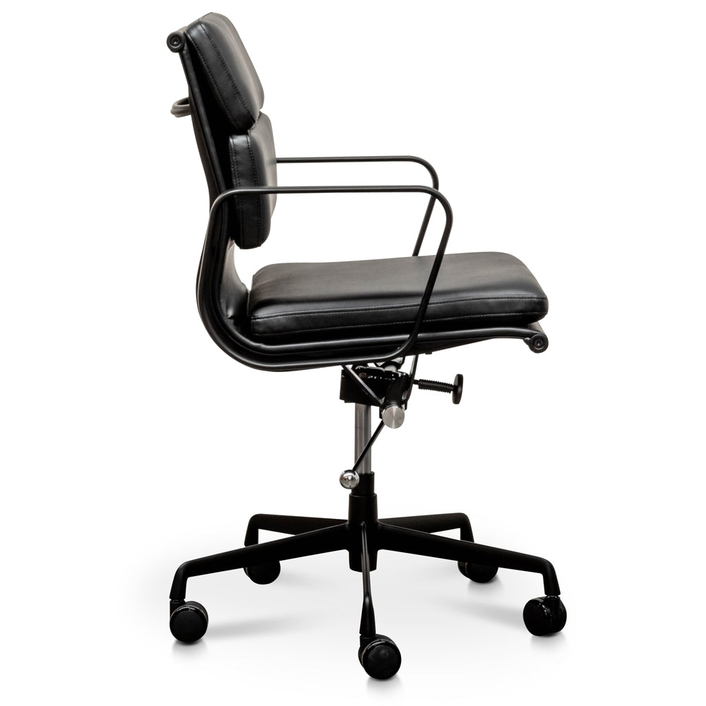 Low Back Milano Office Chair - Full Black
