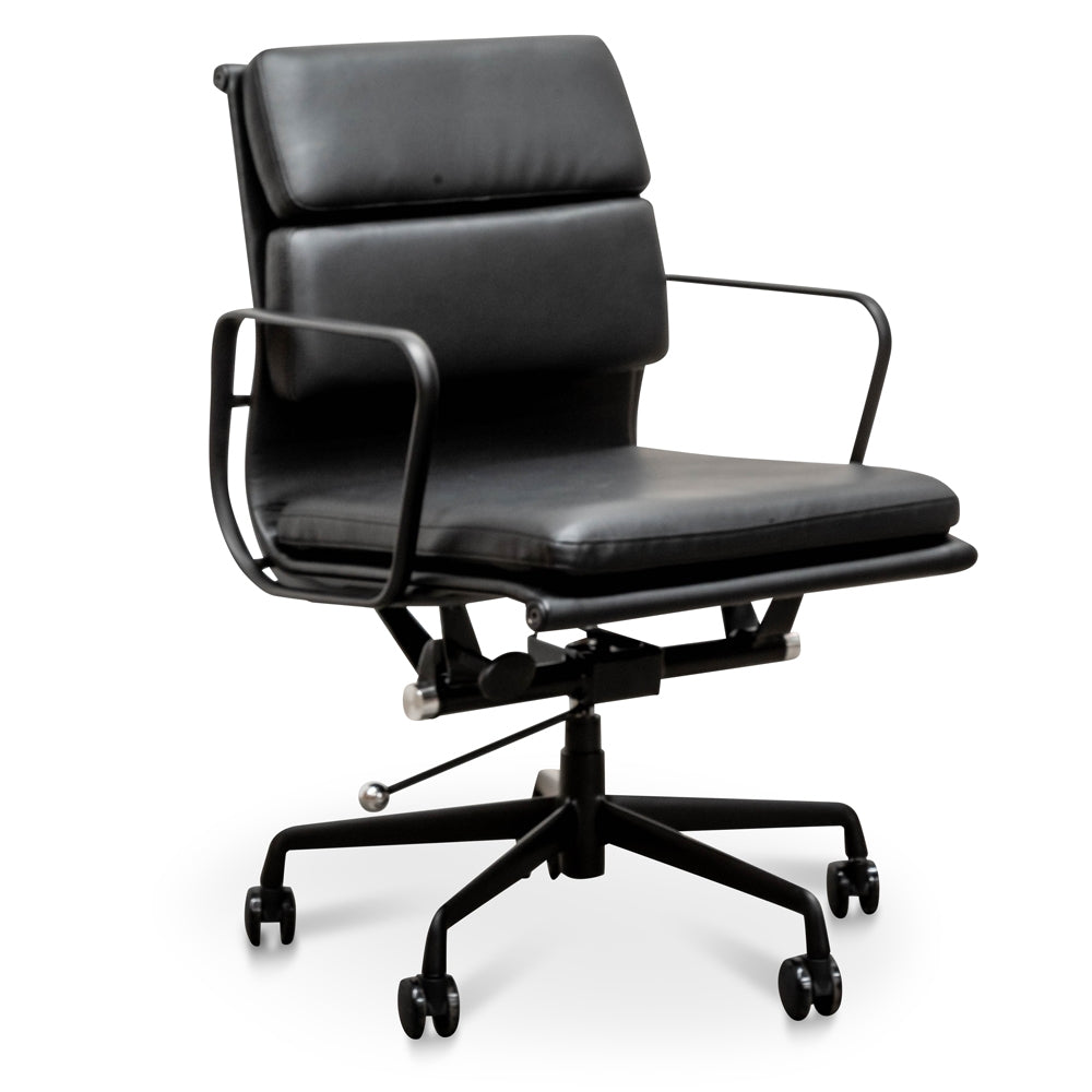 Low Back Milano Office Chair - Full Black