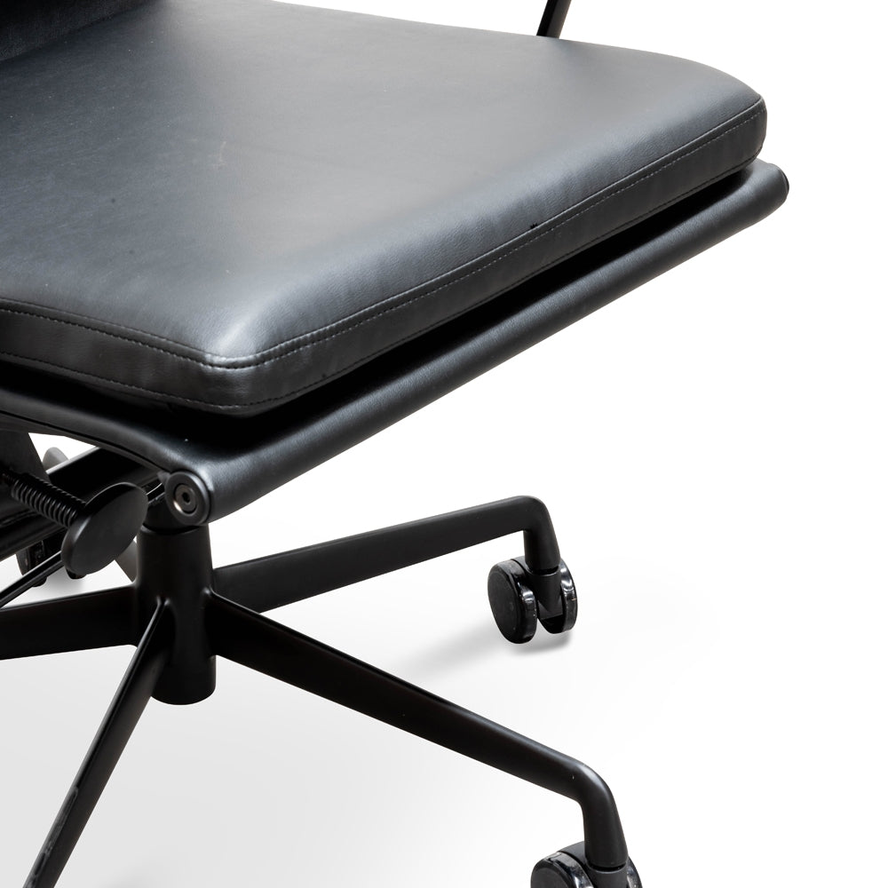 Low Back Milano Office Chair - Full Black