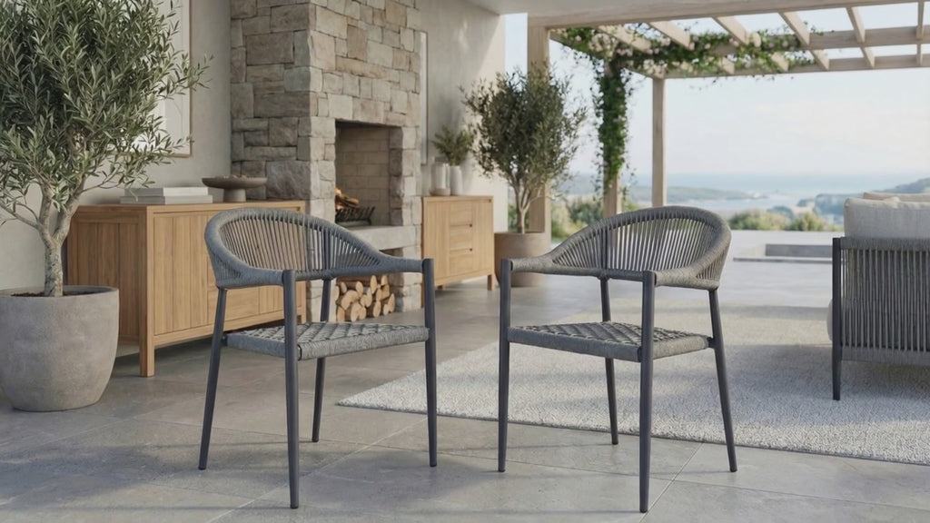 Tovara Dining Chair Charcoal (Set of 2)
