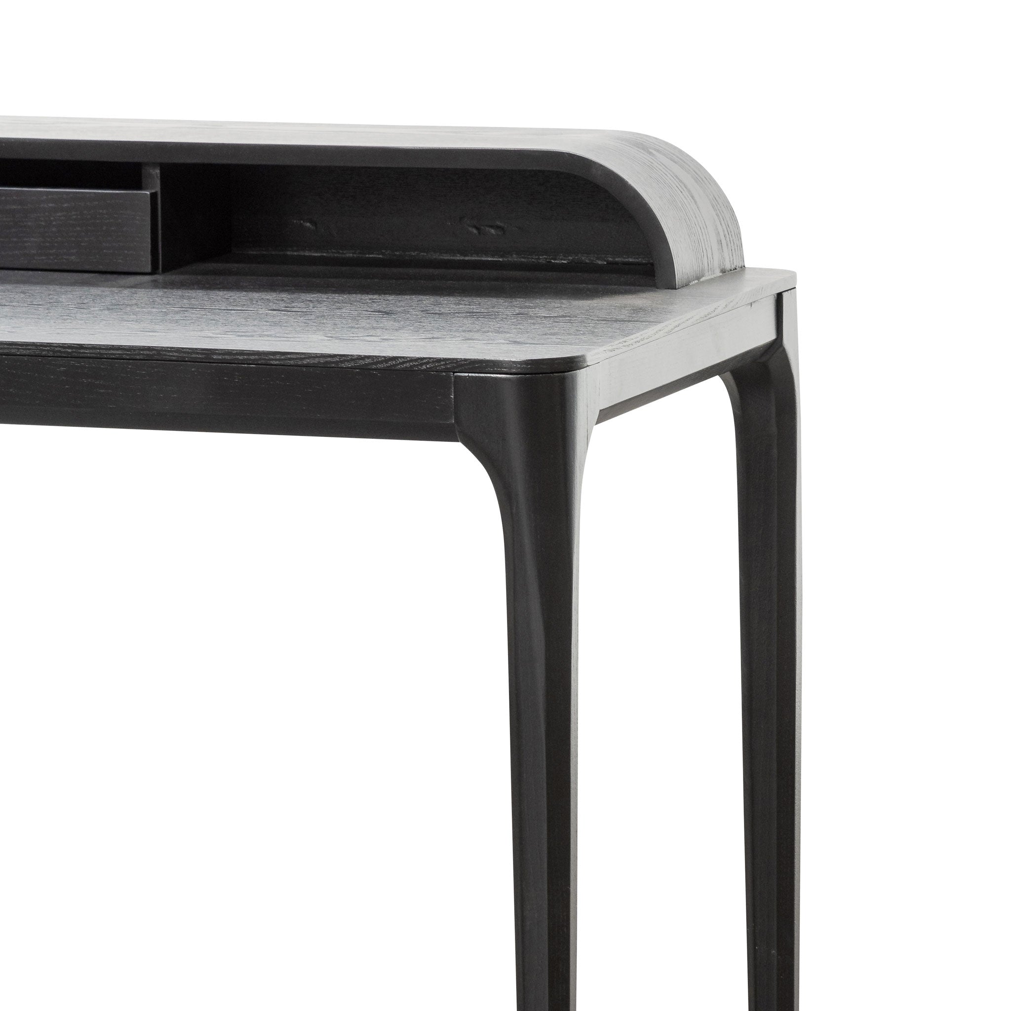 Wooden Milano Home Office Desk - Black