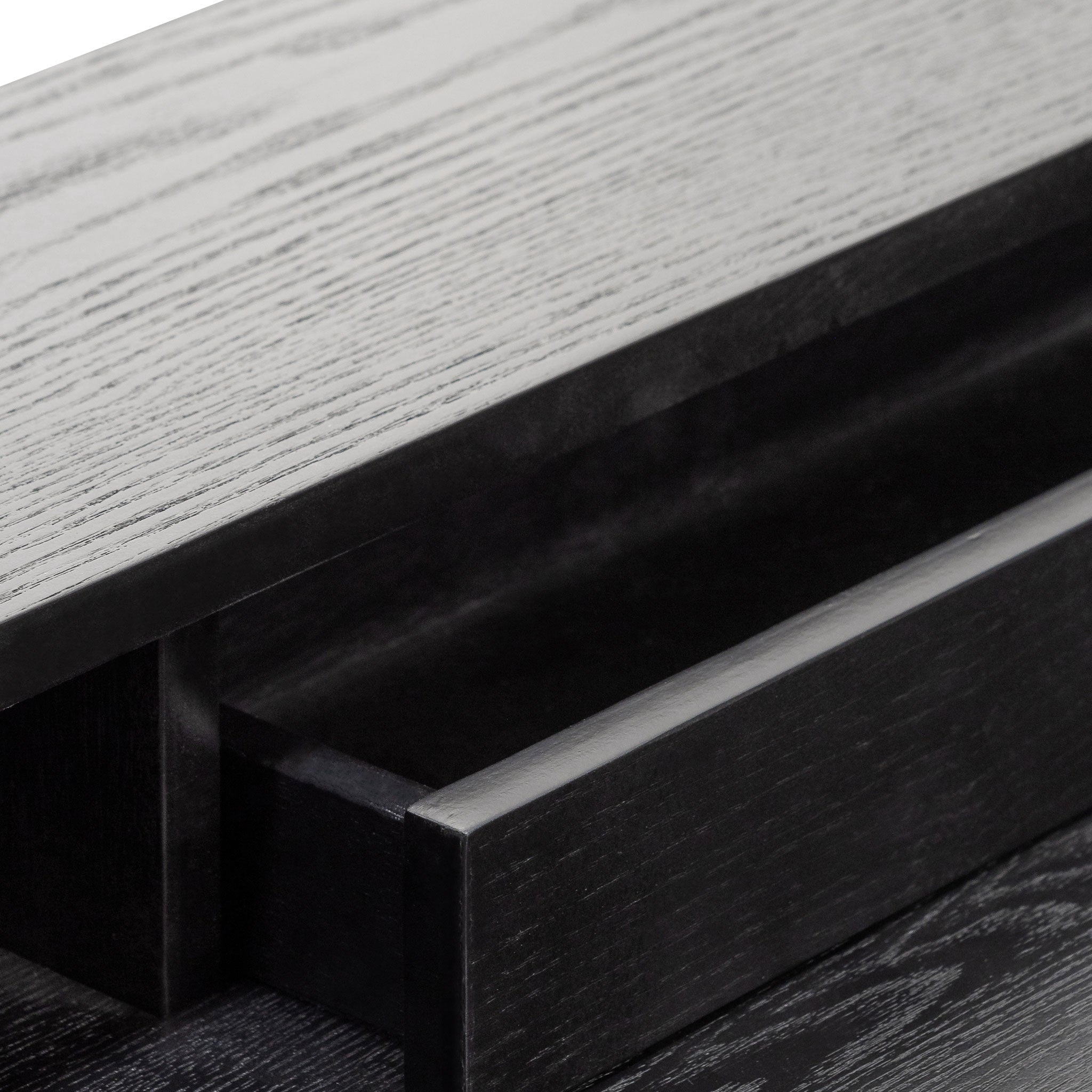 Wooden Milano Home Office Desk - Black