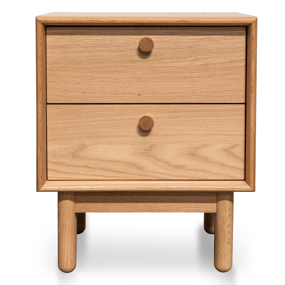 2 Drawer Capri Side Table - Oak