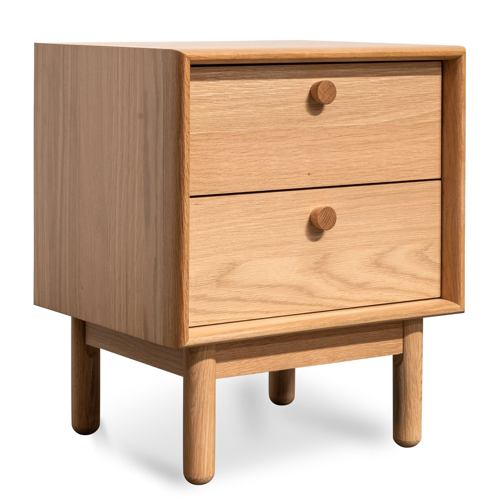 2 Drawer Capri Side Table - Oak
