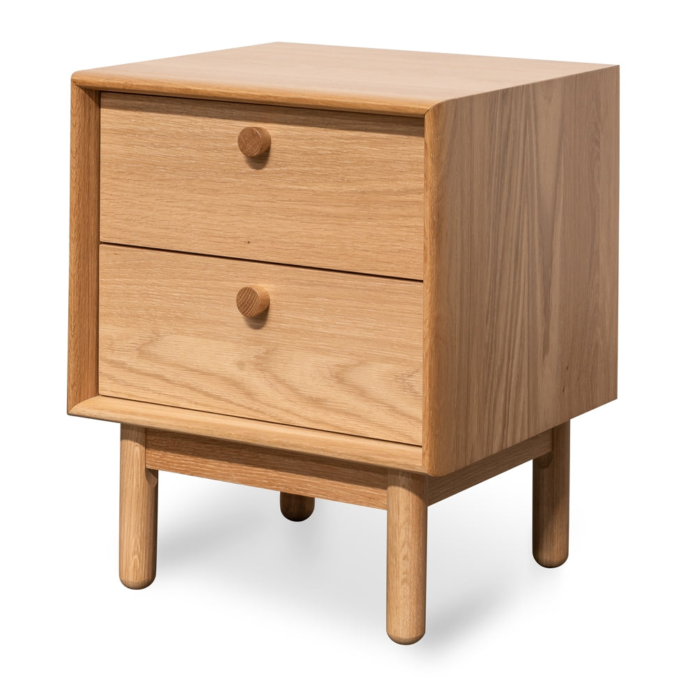 2 Drawer Capri Side Table - Oak