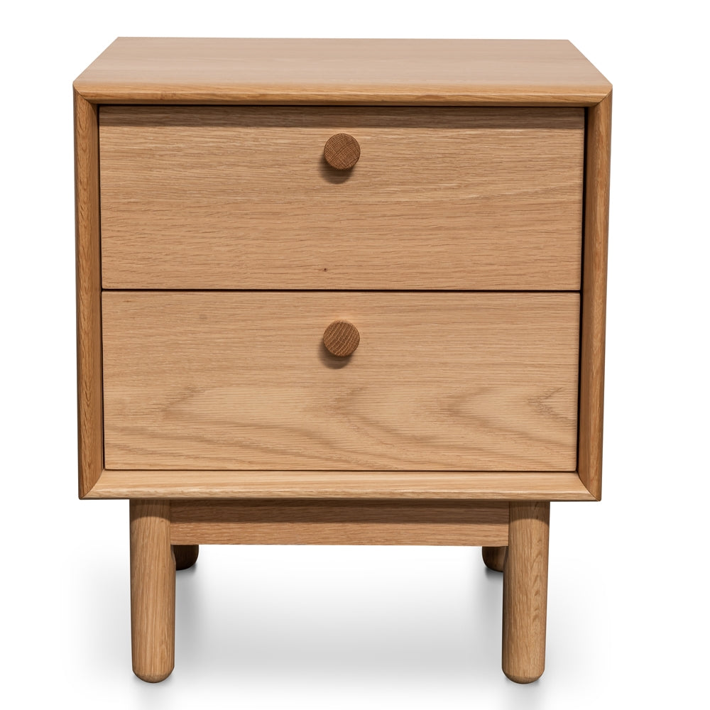 2 Drawer Capri Side Table - Oak