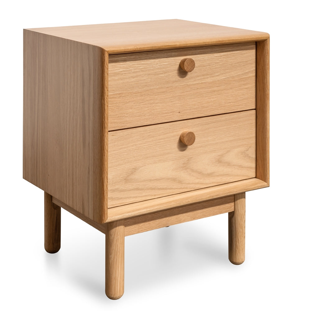 2 Drawer Capri Side Table - Oak