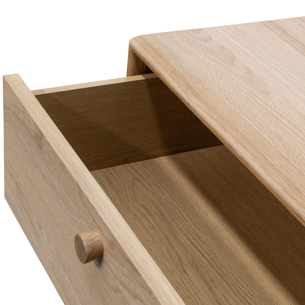 2 Drawer Capri Side Table - Oak