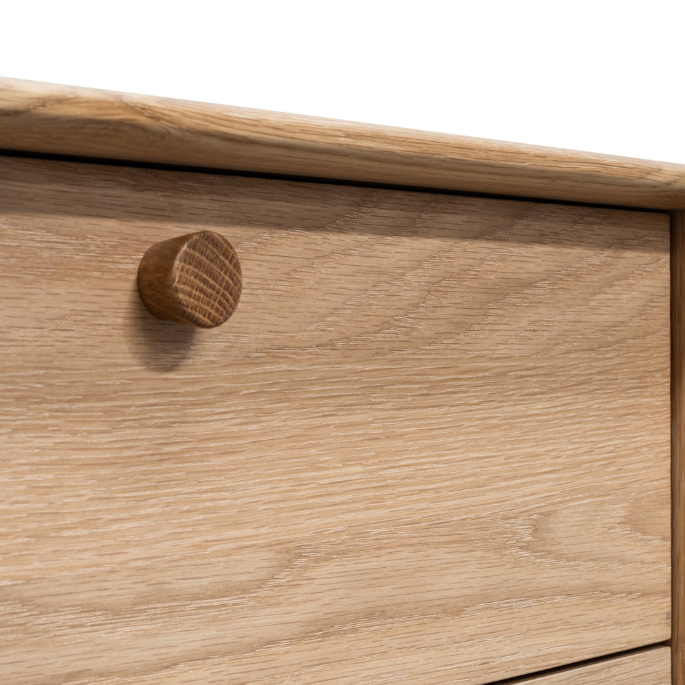 2 Drawer Capri Side Table - Oak