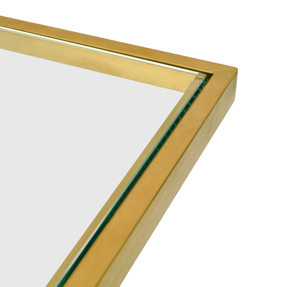 Glass Capri Side Table - Gold Base (Set of 3) - Last one