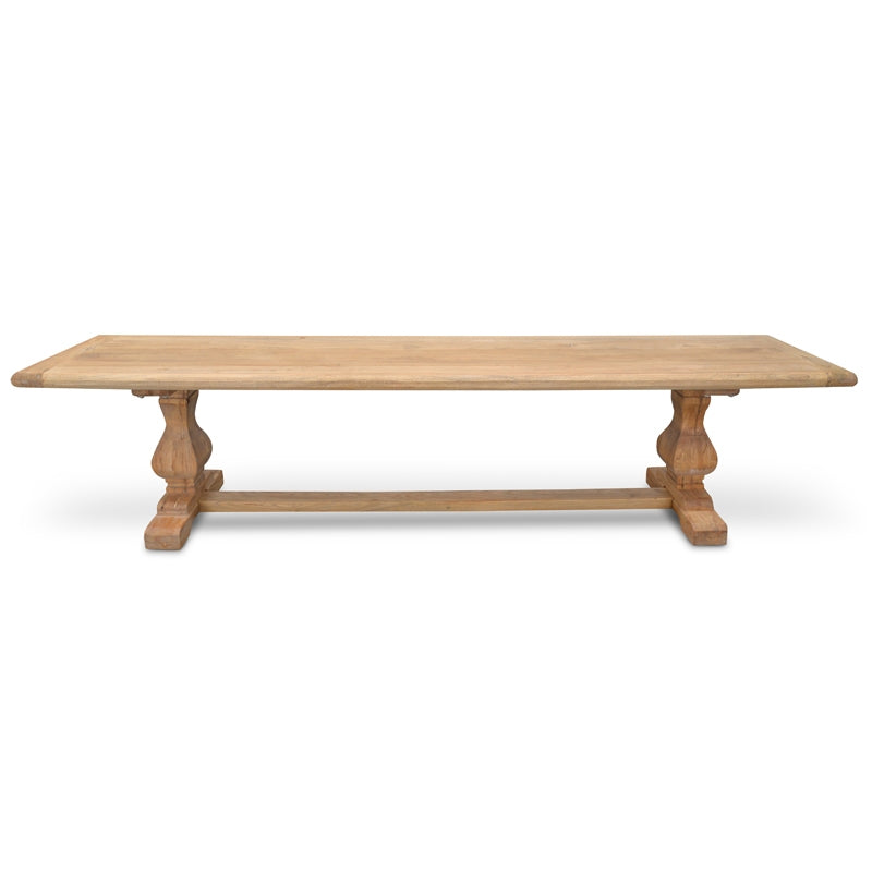2m Reclaimed ELM Wood Bergamo Bench- Natural