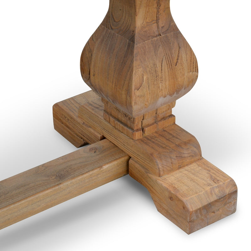 2m Reclaimed ELM Wood Bergamo Bench- Natural