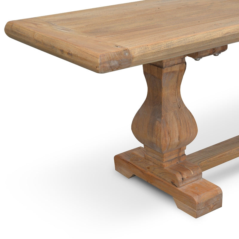 2m Reclaimed ELM Wood Bergamo Bench- Natural