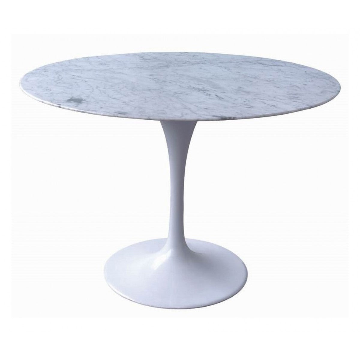 Marble Siena Dining Table 120cm - Aluminium