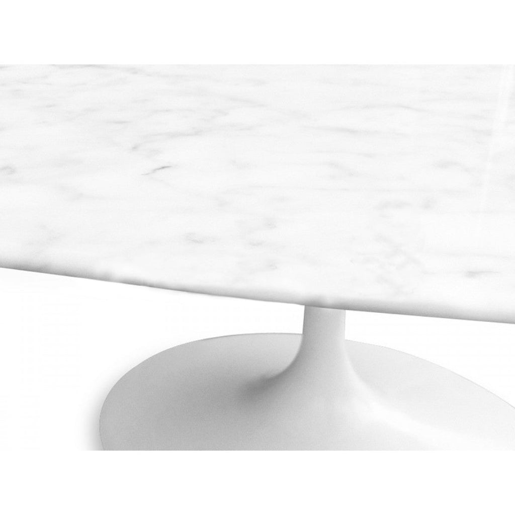 Oval 2m Marble Siena Dining Table