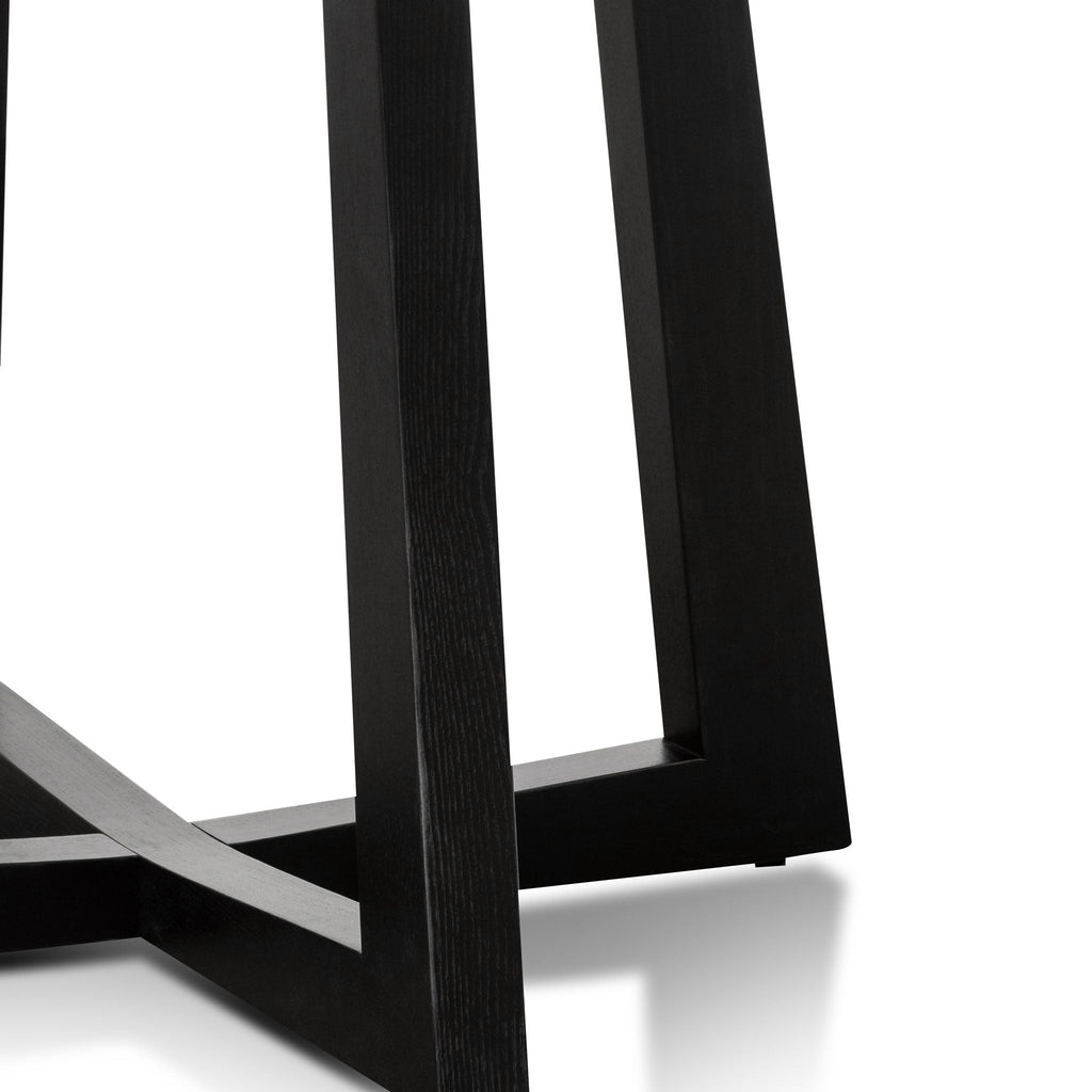 1.5m Round Marble Siena Dining Table - Black