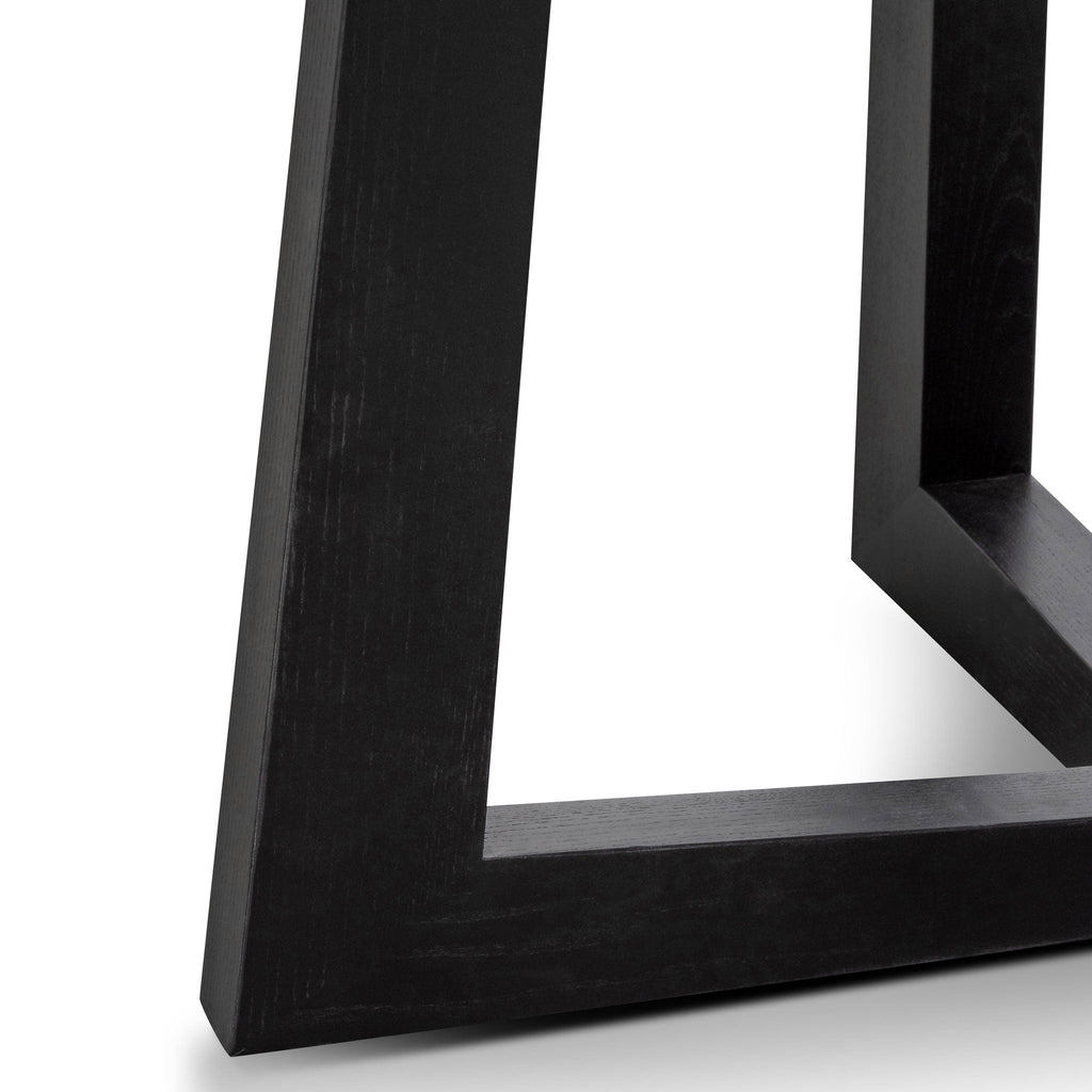 1.5m Round Marble Siena Dining Table - Black